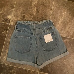 Tie Waist Denim Short